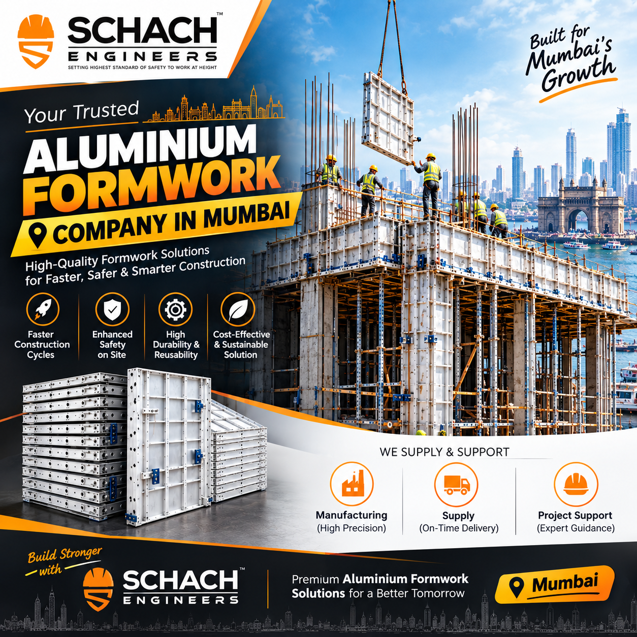 Schach Engineers – Aluminium Formwork Solutions in Mumbai