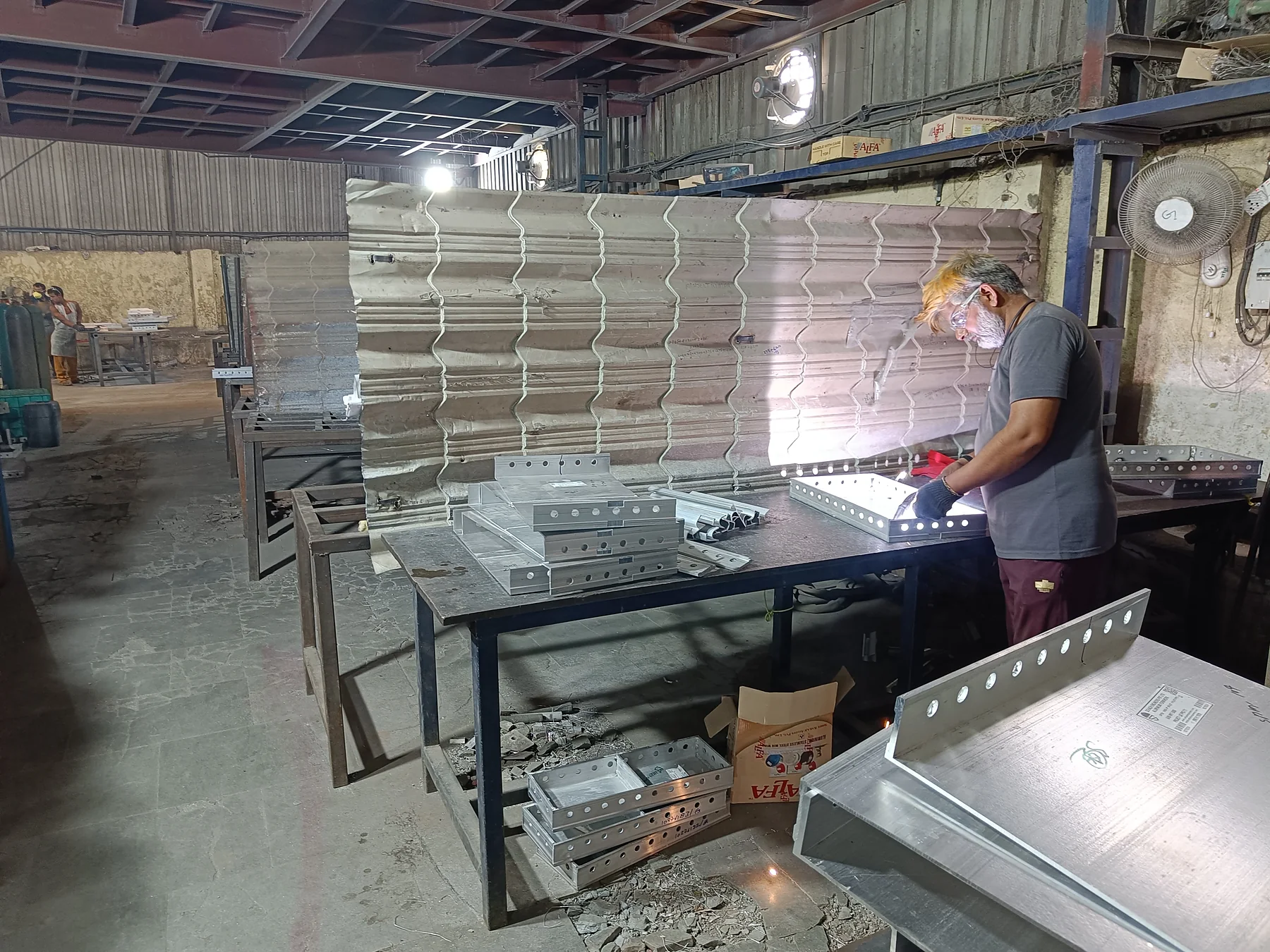 Full welding production area