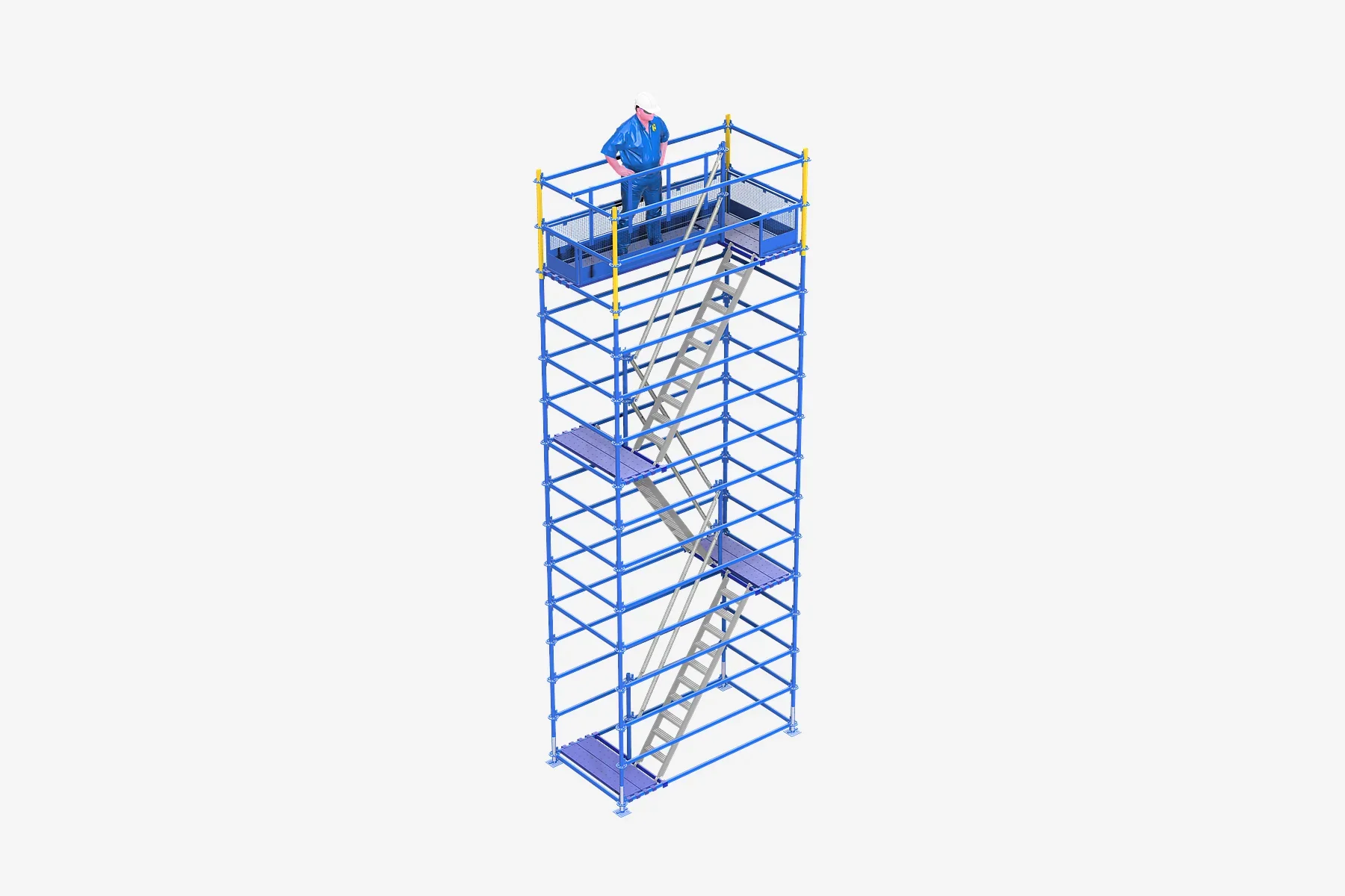 3D configuration render of a Ringlock access tower